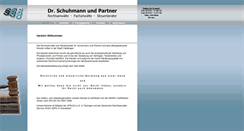 Desktop Screenshot of dr-schuhmann-partner.de